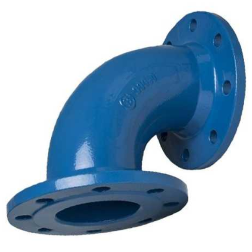 Отвод фланцевый ОФ Ду-150 45 градусов (L=160) ВЧШГ с ЦПП цинк+AL ГОСТ ISO 2531-2012 в Екатеринбурге