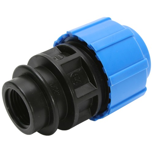 Муфта ПЭ компрессионная Дн 63-1 1/2" ВР (ВН) Ру-16 VALFEX в Екатеринбурге