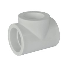 Тройник PP-R редукционный Дн 110-75-110 белый Pro Aqua