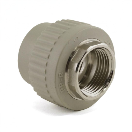 Муфта PP-R комбинированная серая ВР (ВН) Дн 20-1/2" с крестом Wavin Ekoplastik в Екатеринбурге