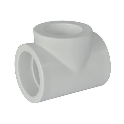 Тройник PP-R редукционный Дн 75-50-75 белый Pro Aqua в Екатеринбурге