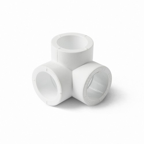 Тройник двухплоскостной PP-R Дн 25 белый Pro Aqua в Екатеринбурге
