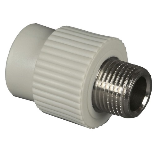 Муфта PP-R комбинированная серая НР (НАР) Дн 25-1/2" Wavin Ekoplastik в Екатеринбурге