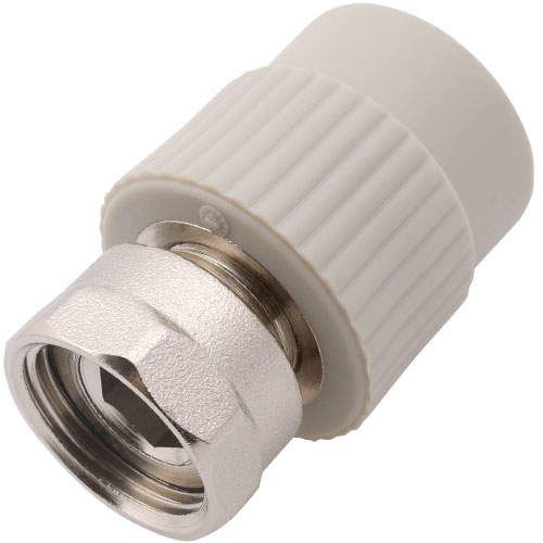 Переход PP-R серый с накидной гайкой Дн 16-1/2" Wavin Ekoplastik в Екатеринбурге