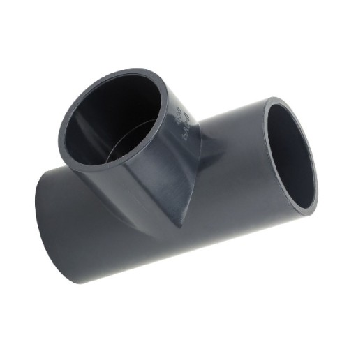Тройник ПВХ клеевой Дн 110 90гр Ру-16 серый напорный Aquaviva в Екатеринбурге