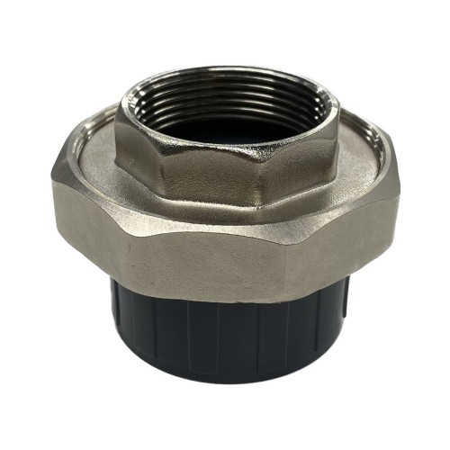 Муфта ПВХ под клеевое соединение Дн 63х2" серая разъемная ВР Aquaviva AQVBBD63F в Екатеринбурге