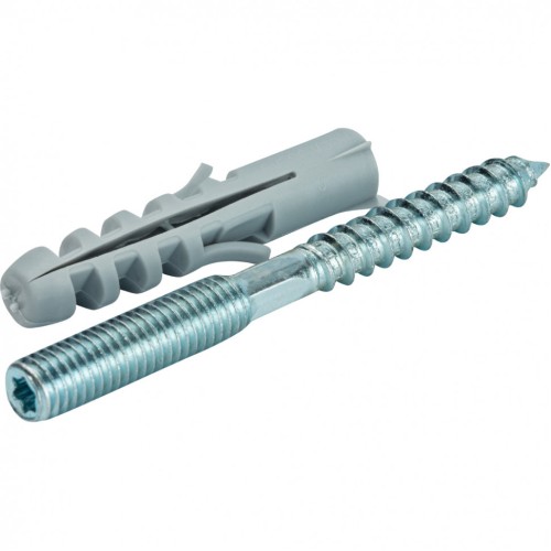 Шпилька стальная сантехническая М8х100 с дюбилем М10х50 STOUT в Екатеринбурге