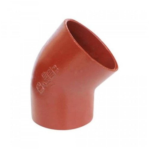 Отвод чугунный SML Ду 150 45гр безраструбный Китай в Екатеринбурге