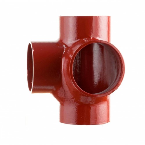 Крестовина двухплоскостная чугунная SML Ду 150-100-100 88гр безраструбная Китай в Екатеринбурге