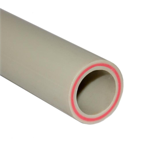 Труба полипропиленовая PP-R напорная белая армированная стекловолокном Ру 10 SDR 7.4 Pro Aqua Rubis 20х2,8 мм 2 м в Екатеринбурге