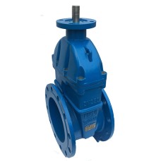 Задвижка клиновая чугунная фланцевая с обрезиненным клином и невыдвижным шпинделем AVK 06/30 AVK 450х330 мм