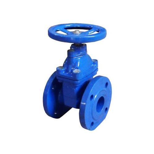 Задвижка клиновая чугунная фланцевая с обрезиненным клином и невыдвижным шпинделем Ру 16 VOC4241C Tecofi 80х180 мм