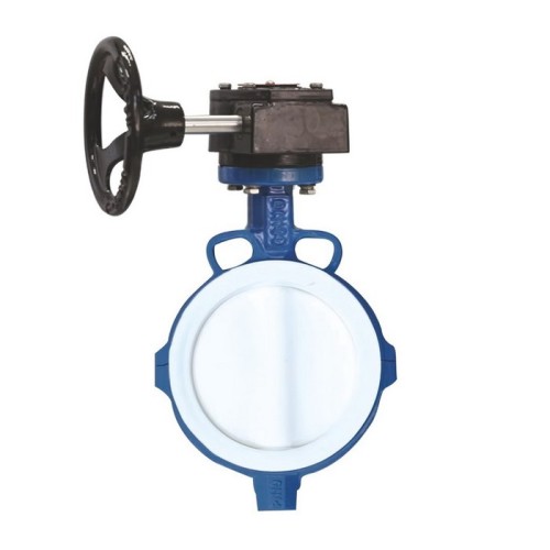 Затвор с чугунным диском и редуктором межфланцевый 2,5 МПа EPDM VP4458 Tecofi 200 мм в Екатеринбурге