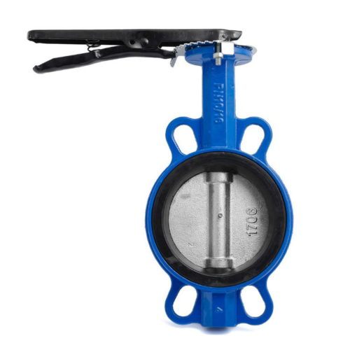 Затвор ручной со стальный диском и рукояткой межфланцевый 1,6 МПа EPDM VP5445S GGG50 Tecofi 80 мм в Екатеринбурге